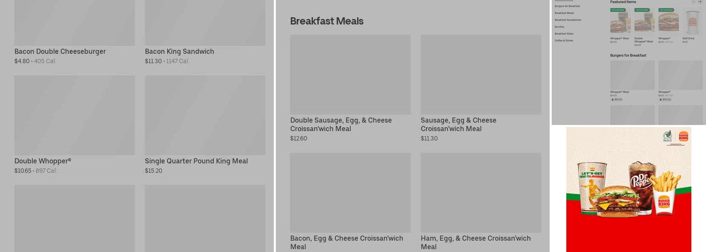 Burger King Menu