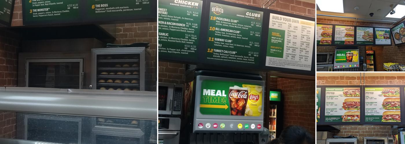 Subway Menu