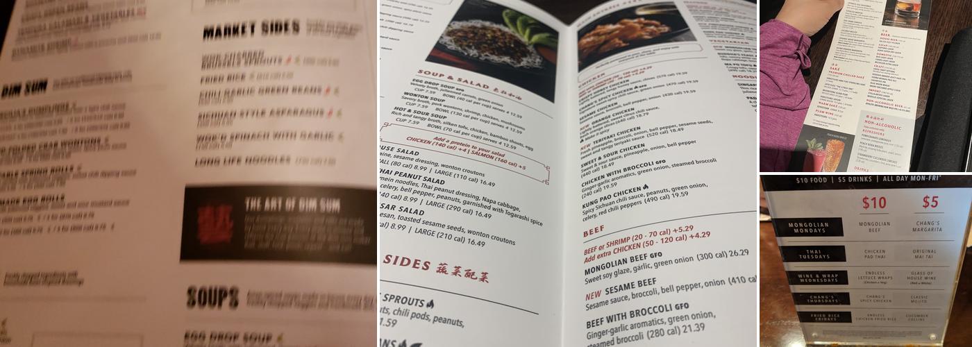 P.F. Chang's Menu