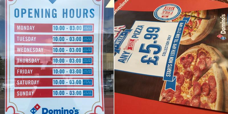 Domino's Pizza - Aberdeen - Kittybrewster Menu