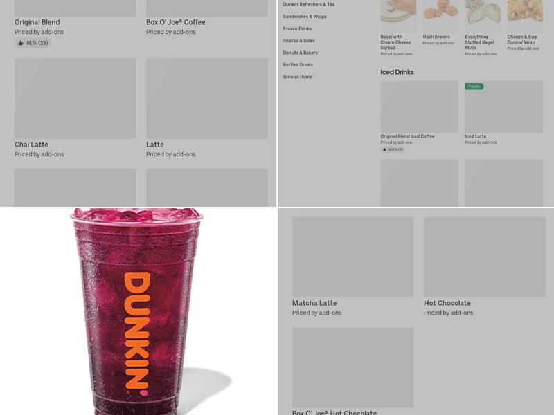 Dunkin' Menu