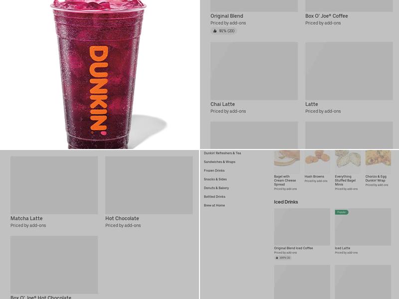 Dunkin' Menu