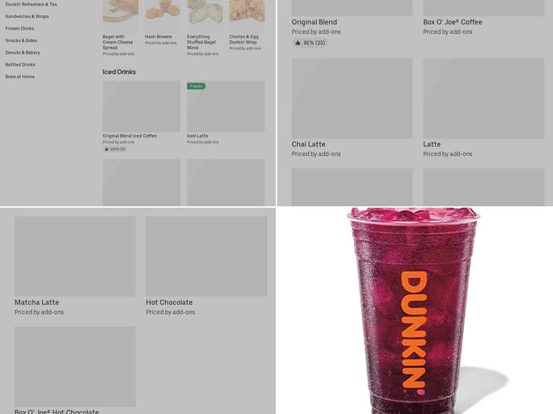 Dunkin' Menu