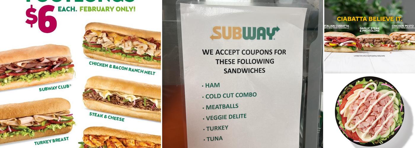 Subway Menu