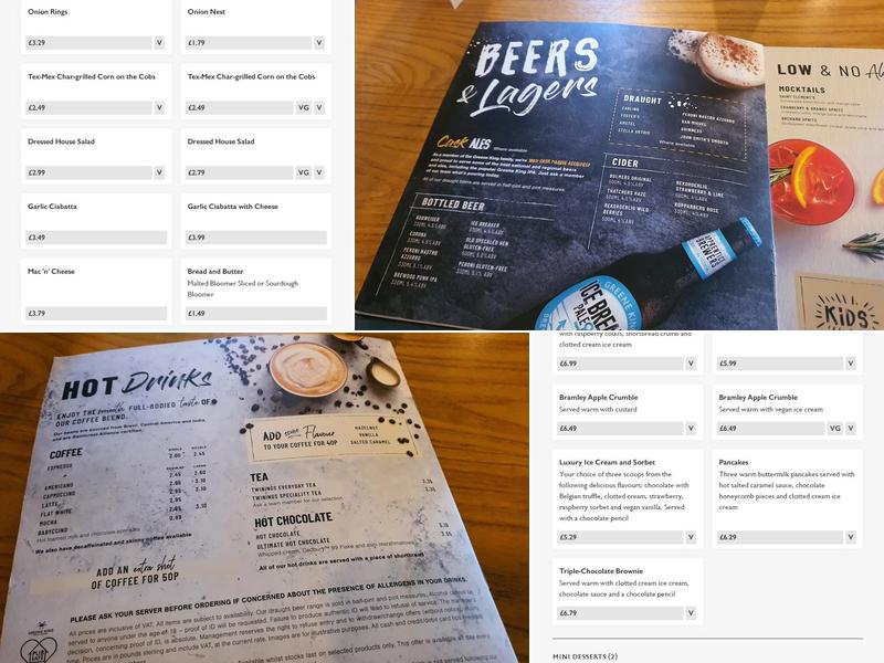 Brig O'Don - Pub & Grill Menu