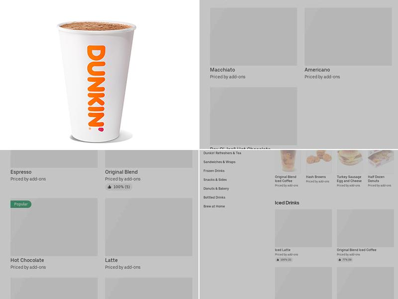 Dunkin' Menu