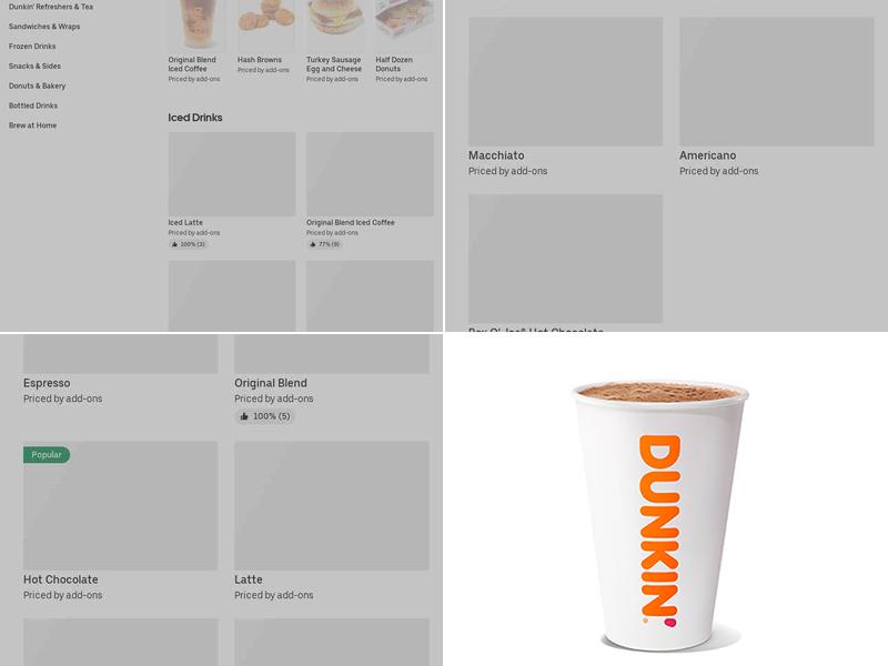 Dunkin' Menu