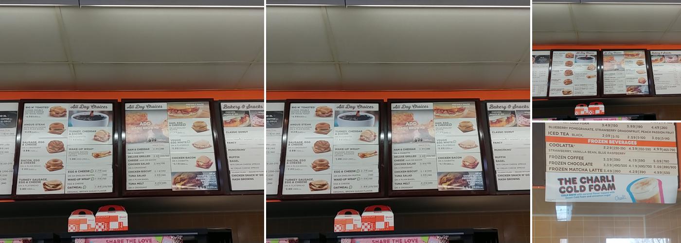 Dunkin' Menu
