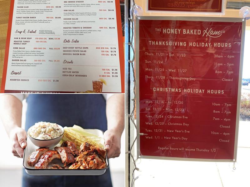 The Honey Baked Ham Company Menu