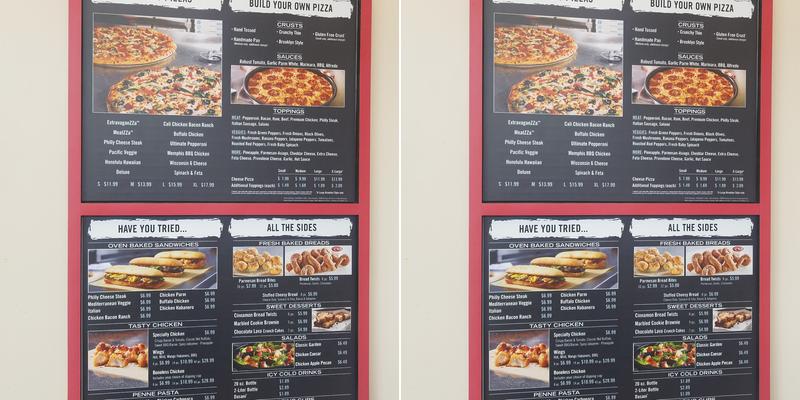 Domino's Pizza Menu
