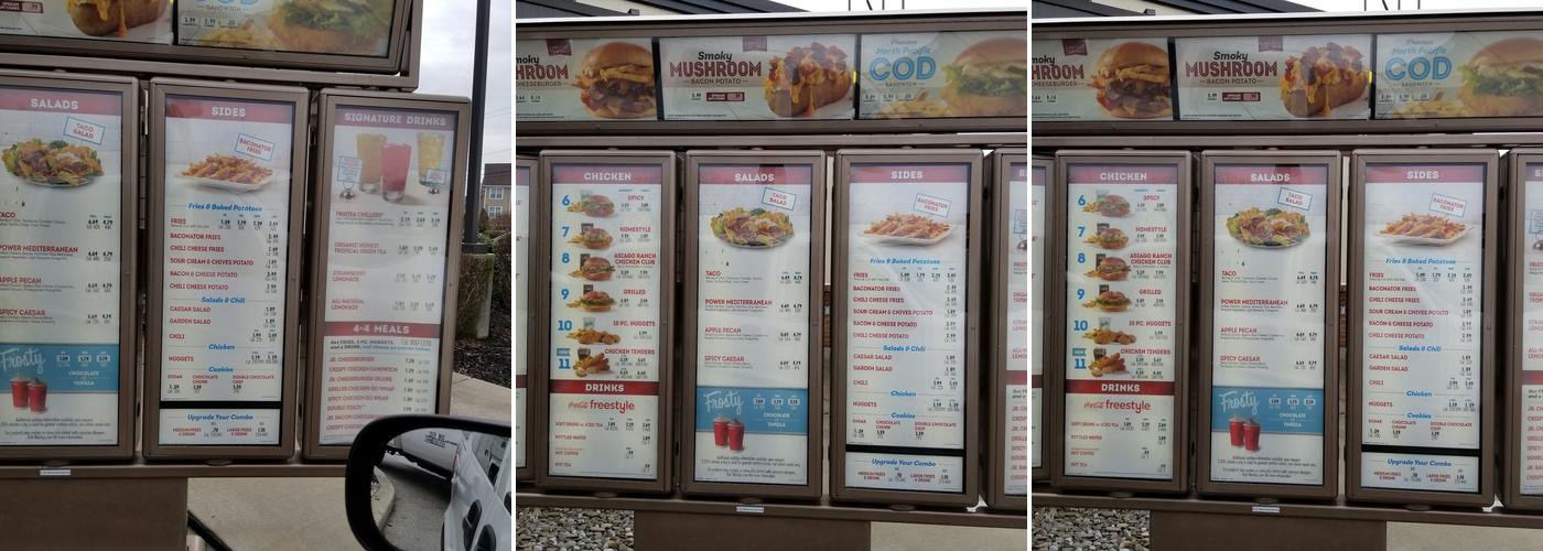 Wendy's Menu