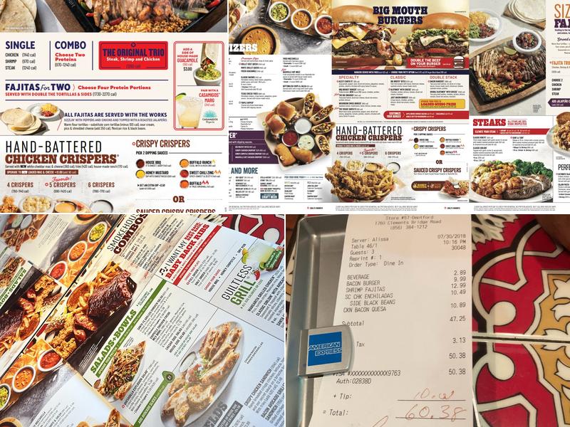 Chili's Grill & Bar Menu
