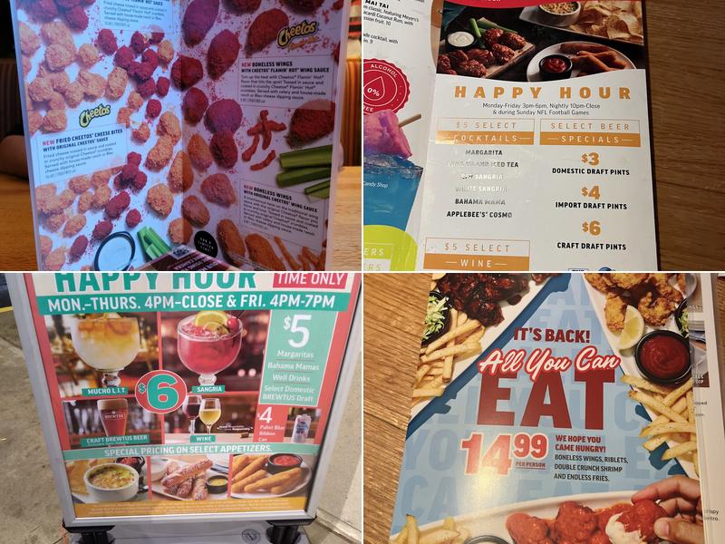 Applebee's Grill + Bar Menu