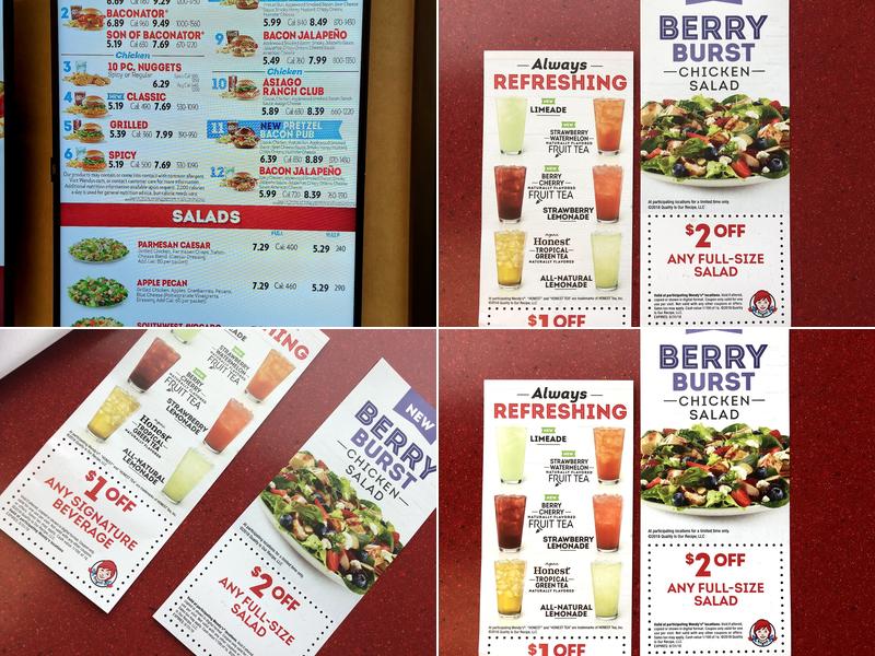 Wendy's Menu