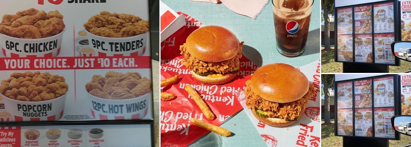 KFC Menu