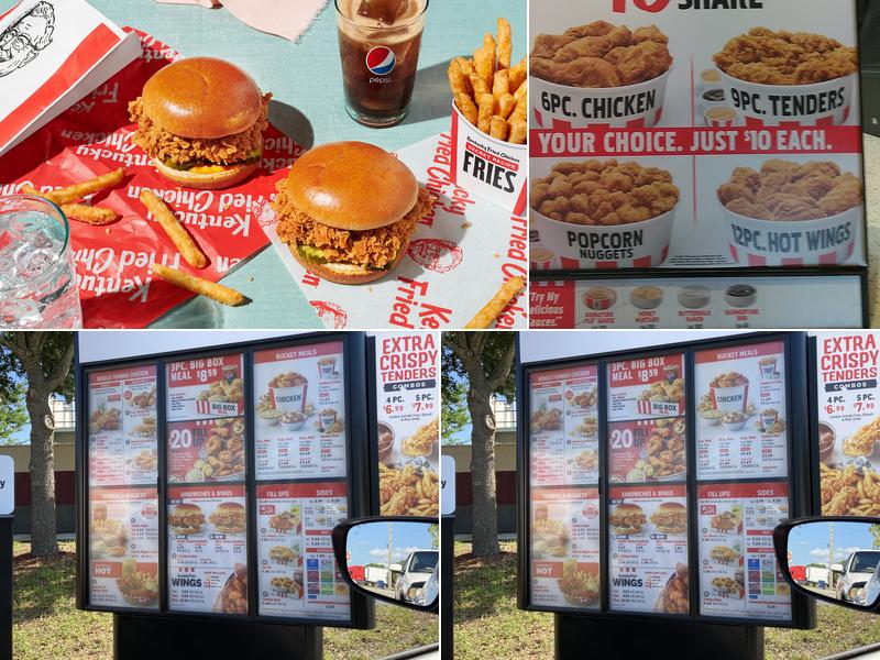KFC Menu