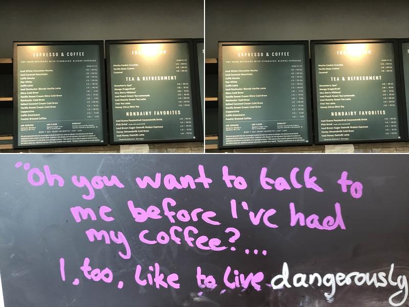 Starbucks Menu