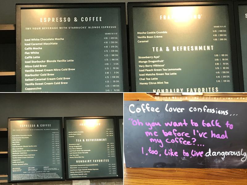 Starbucks Menu