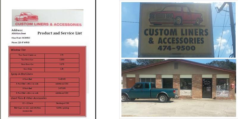 Custom Liners & Accessories