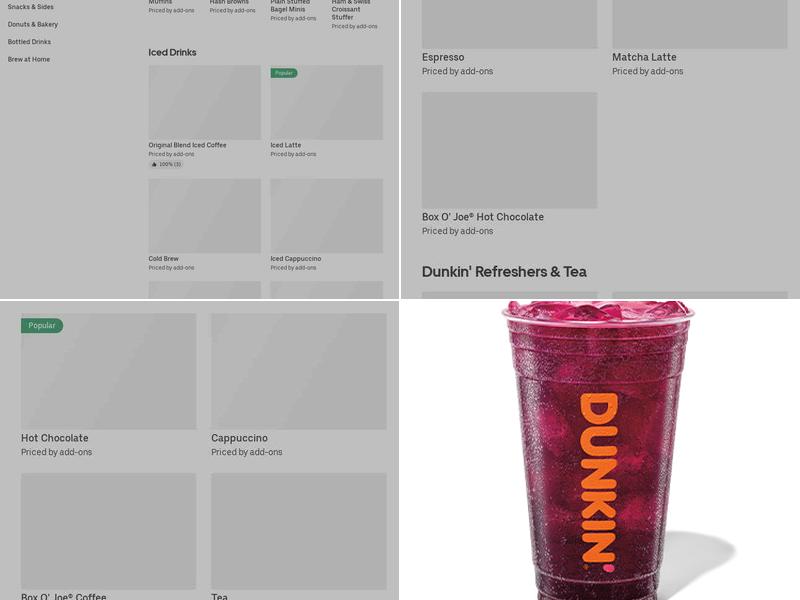 Dunkin' Menu