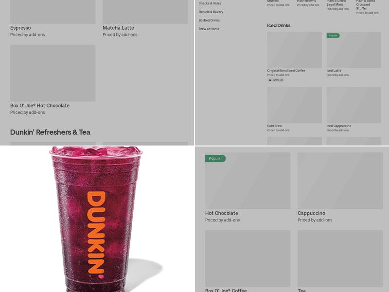Dunkin' Menu