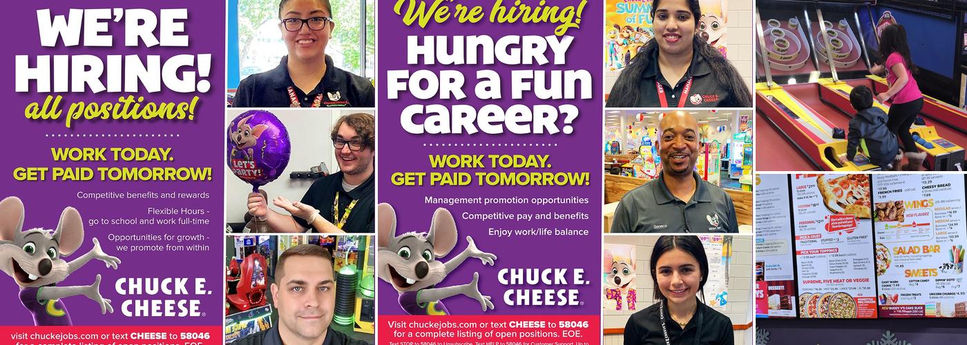 Chuck E. Cheese Menu