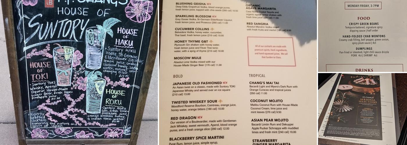 P.F. Chang's Menu