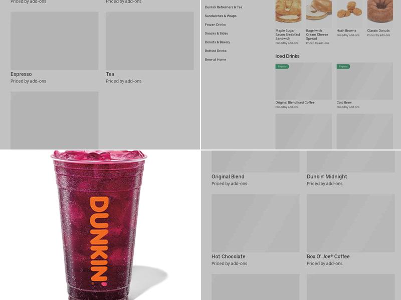Dunkin' Menu