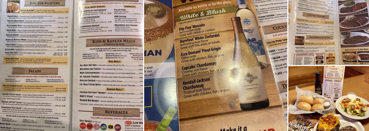 Texas Roadhouse Menu