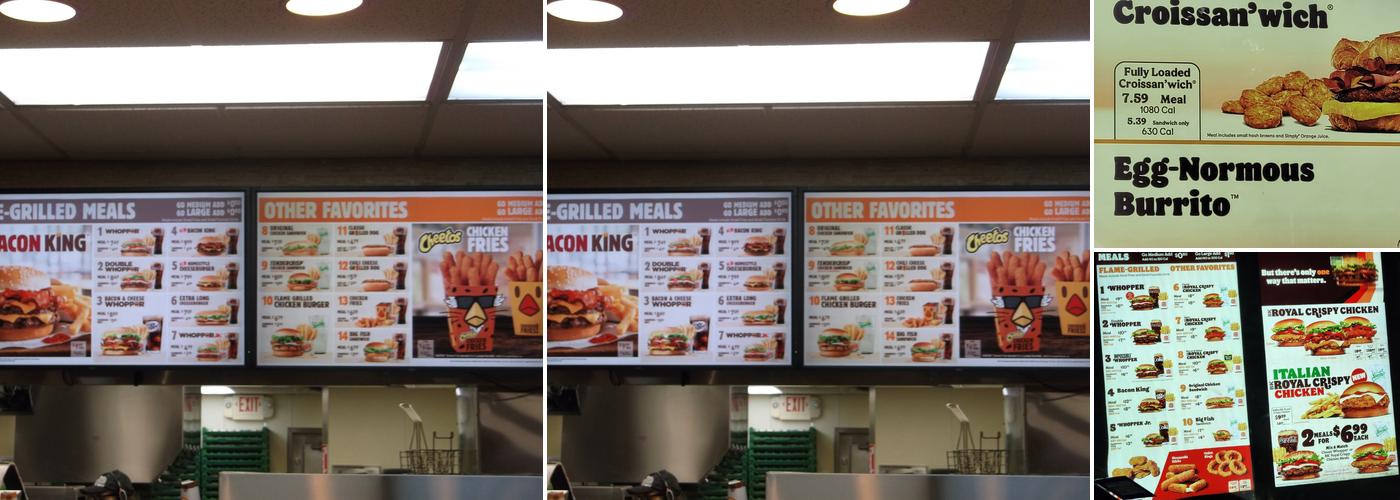 Burger King Menu
