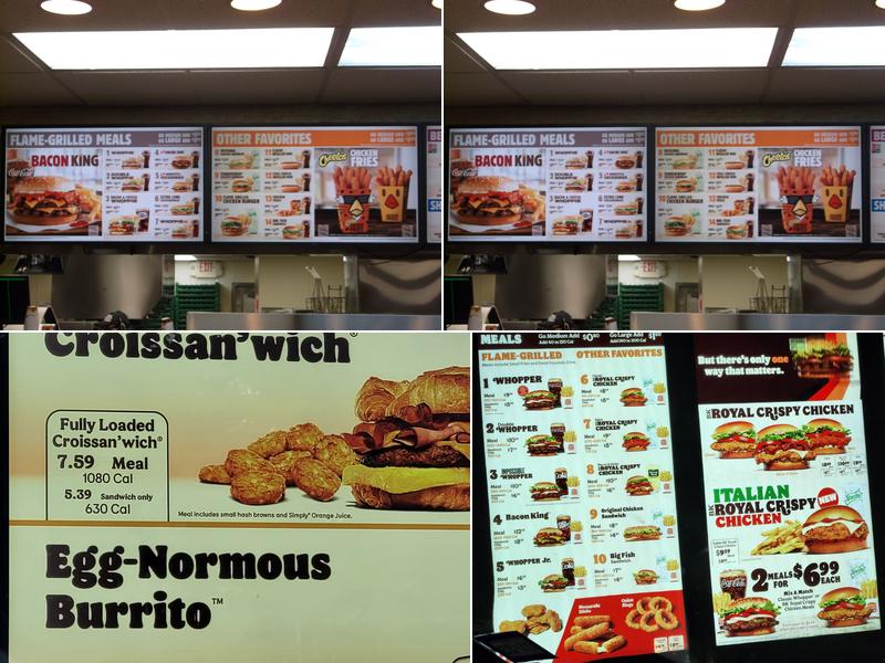 Burger King Menu