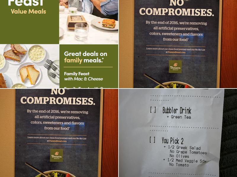 Panera Bread Menu