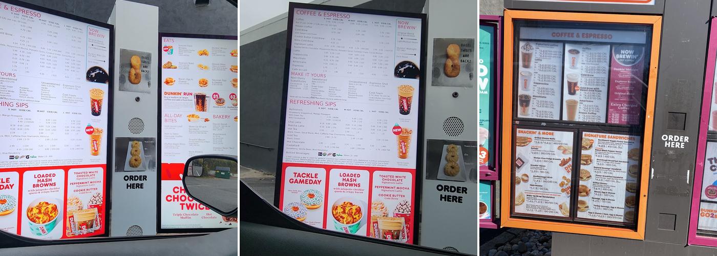 Dunkin' Menu