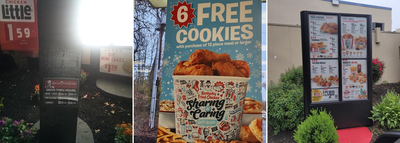 KFC Menu