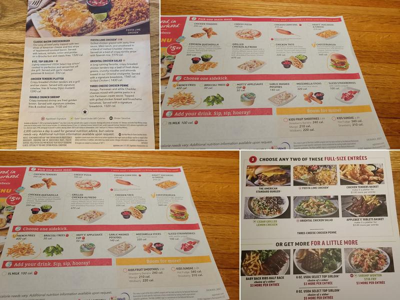 Applebee's Grill + Bar Menu
