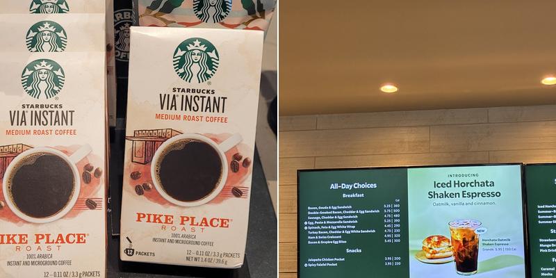 Starbucks Menu