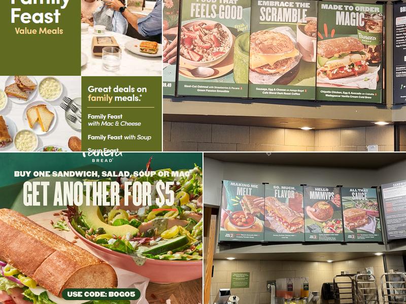 Panera Bread Menu