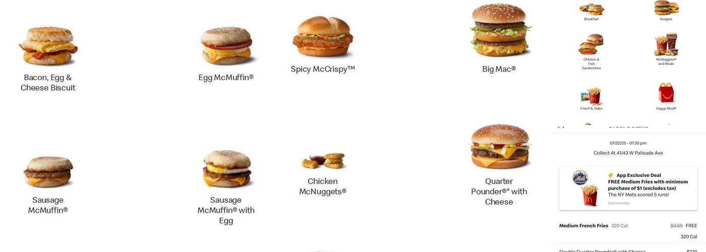 McDonald's Menu