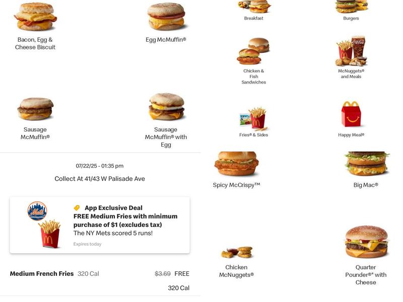 McDonald's Menu