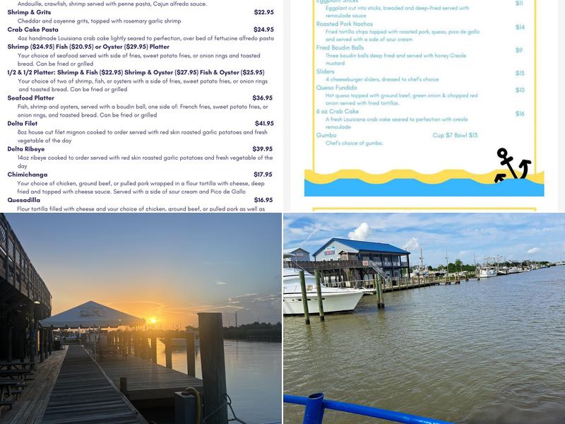 Delta Marina Menu
