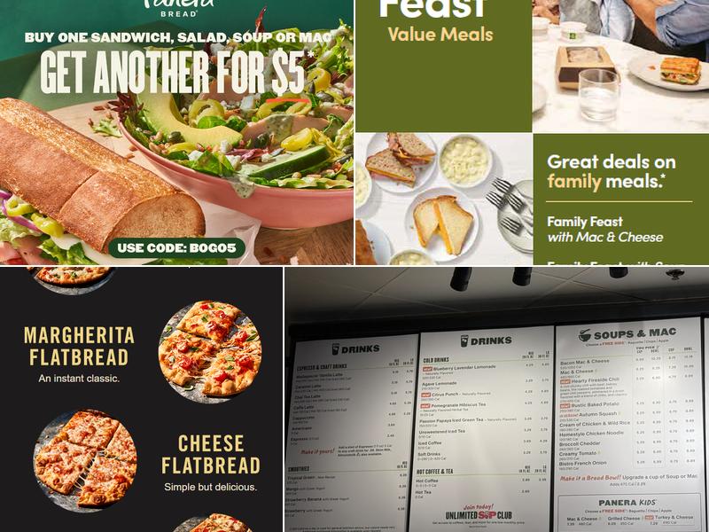 Panera Bread Menu