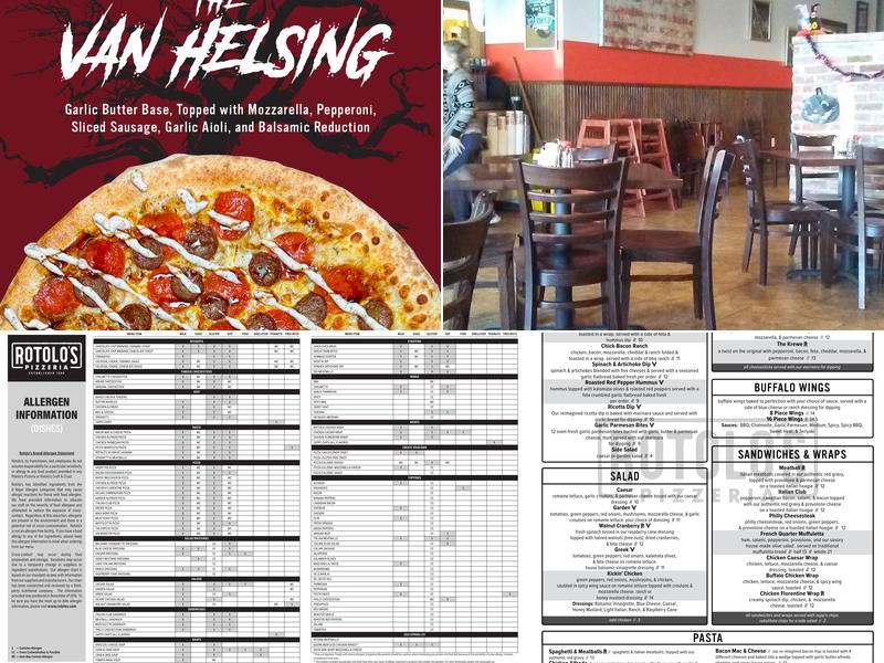 Rotolo's Pizzeria Menu