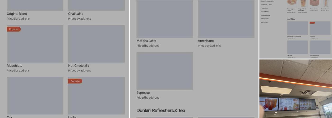 Dunkin' Menu