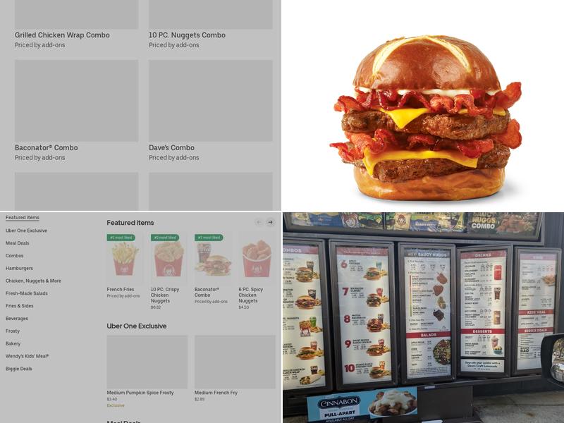 Wendy's Menu