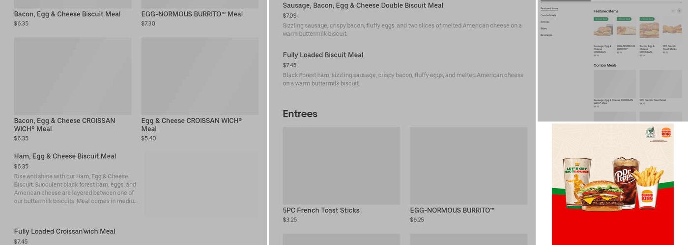 Burger King Menu