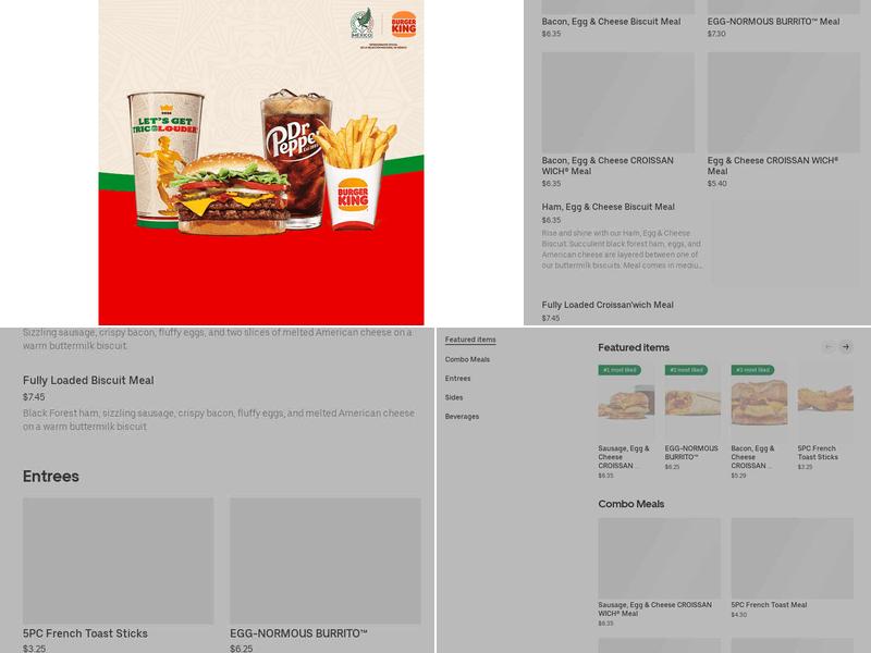 Burger King Menu