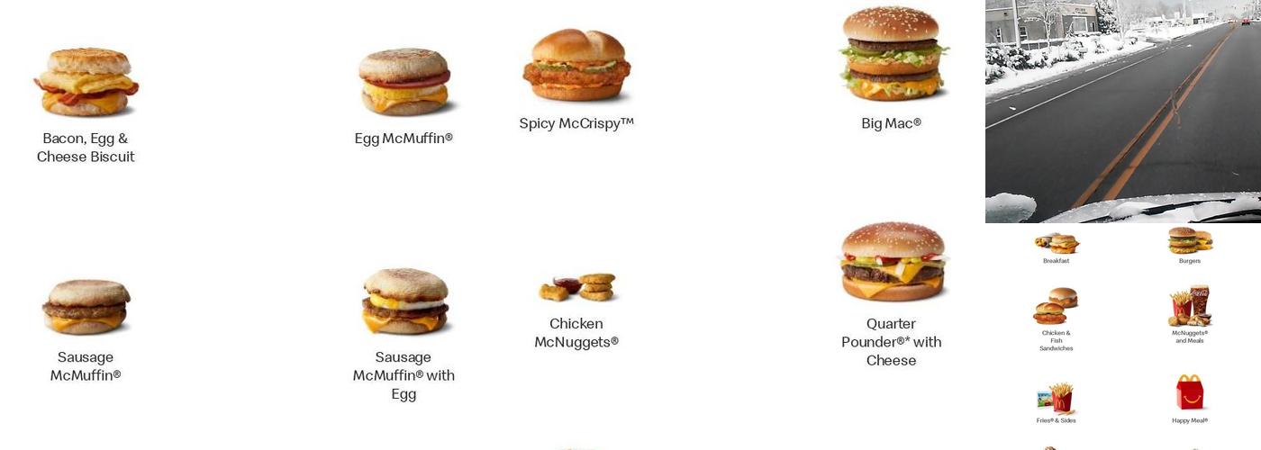 McDonald's Menu