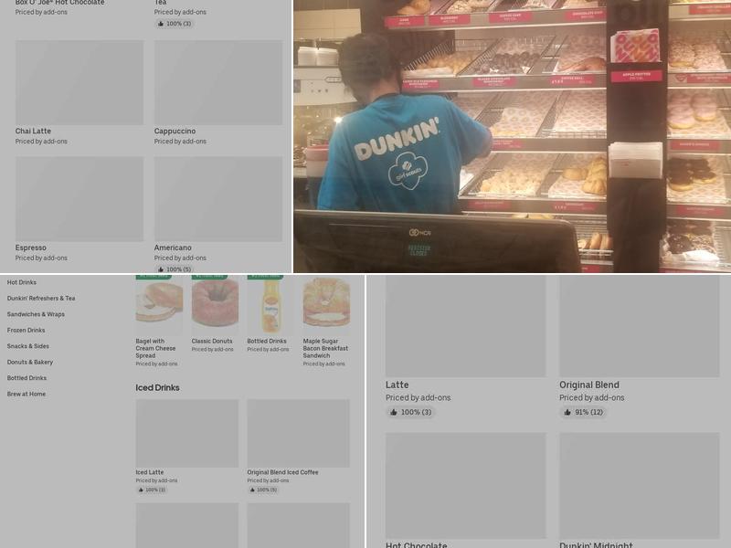 Dunkin' Menu