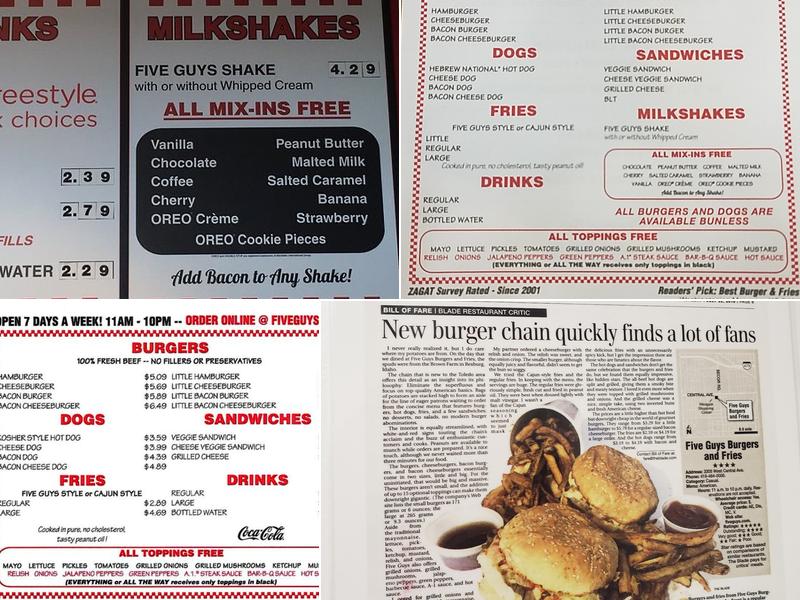 Five Guys Menu
