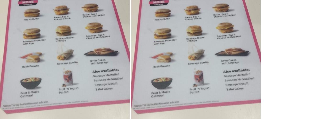McDonald's Menu
